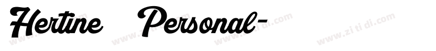 Hertine   Personal字体转换